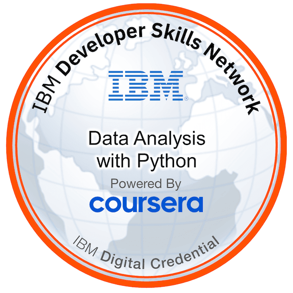 Data Analysis With Python badge