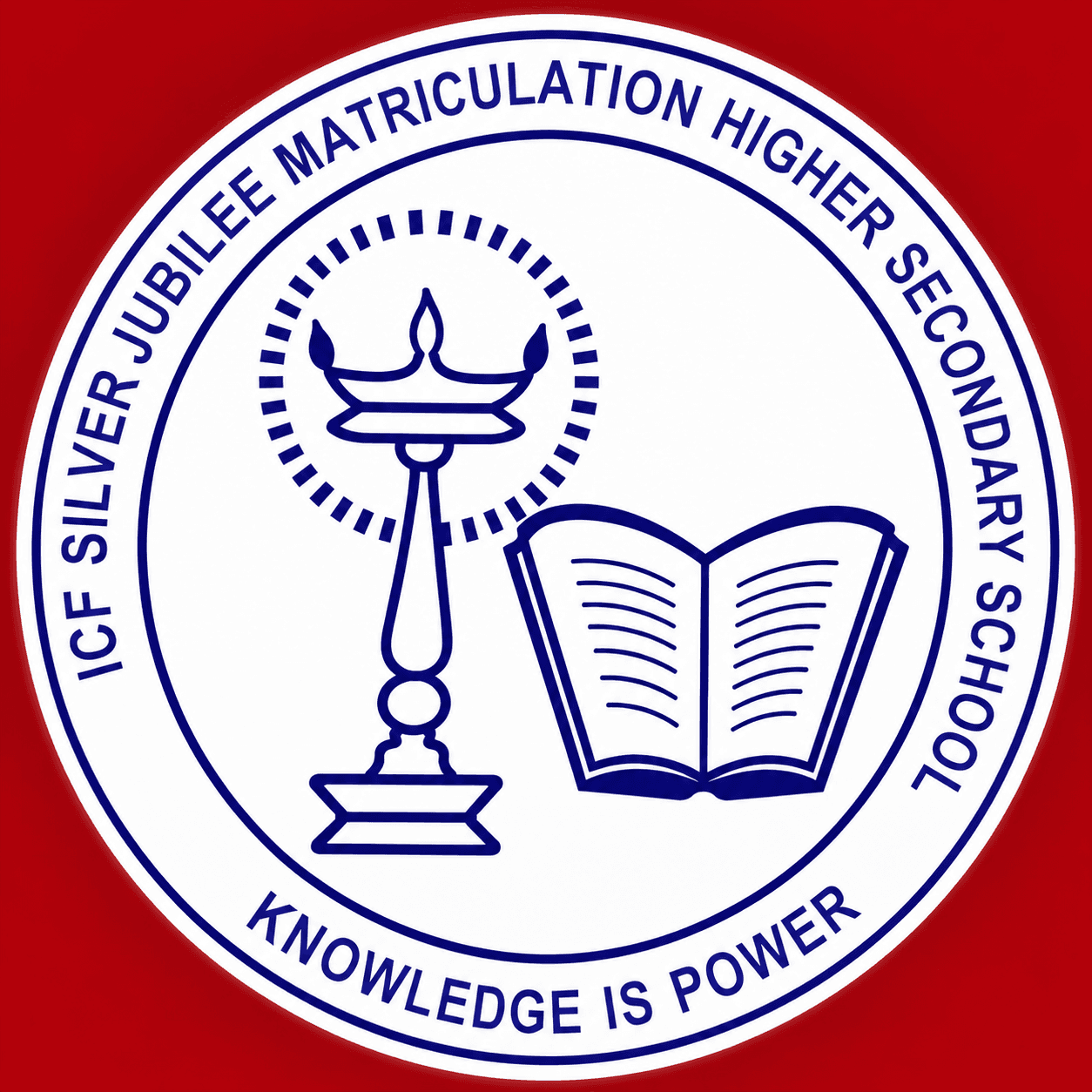 ICF Silver Jubilee Matriculation Higher Secondary School logo